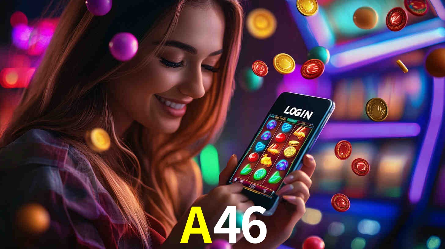 Interfaz de la app móvil A46 en un smartphone moderno
